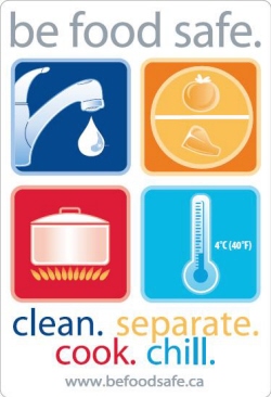 Poster: clean, separate, cook, chill