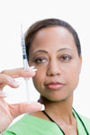 nurse with syringe nurse with syringe