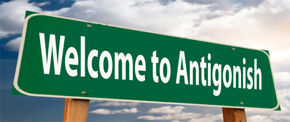 Road sinL welcome to Antigonish Road sinL welcome to Antigonish