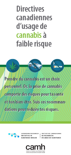 Lignes directrices de réduction des risques lies à l’utilisation du cannabis au Canada
